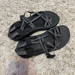Womens Chaco Black Strappy Sandals W10